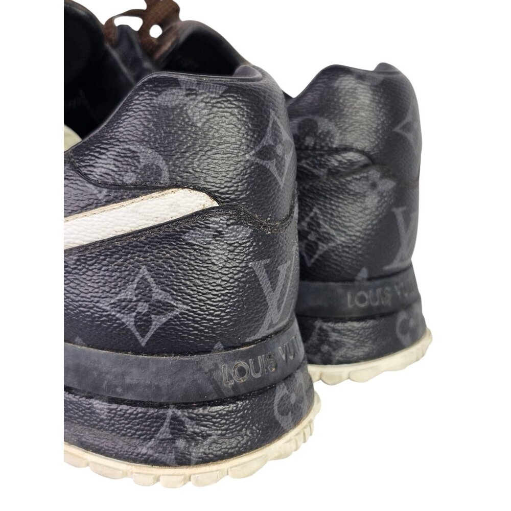 LOUIS VUITTON Monogram LV Sneakers Shoes Mens Lace Up Run Away UK 10 / US 11 - Picture 12 of 13